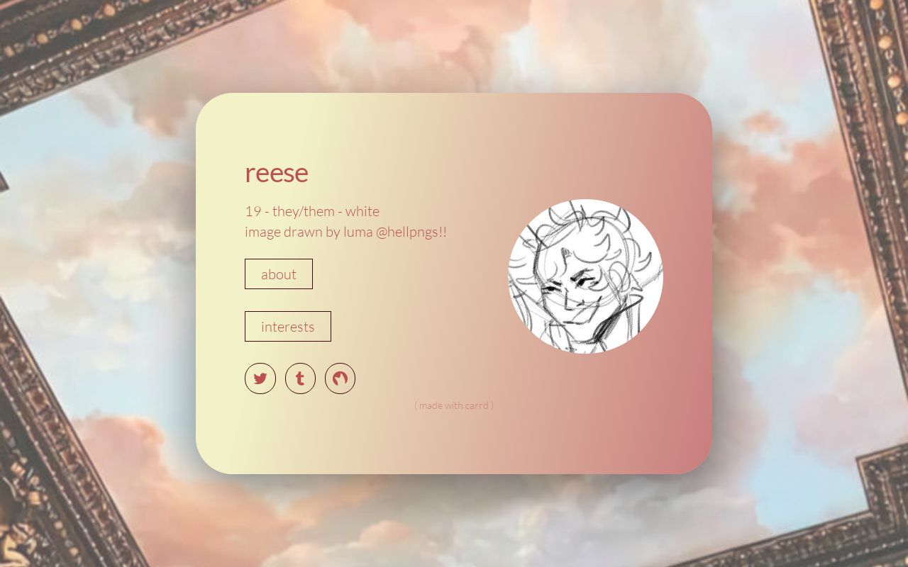 Carrd profile picture for @constant
